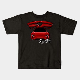 Roadster Electric Engine Car Kids T-Shirt